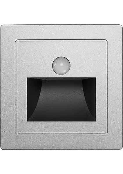 Hareket Sensörlü Merdiven Lambası Abs Gömme LED Güneş Enerjili Merdiven Lambaları Güverte Basamaklar Çit Avlu Bahçe Yol Beyaz Güneş Enerjili Işık 3000K Sıcak Işık (Yurt Dışından)