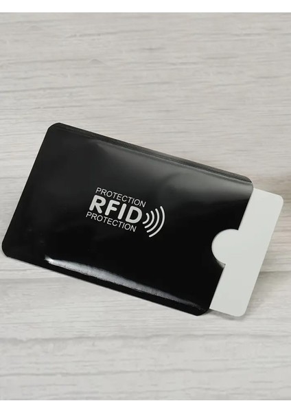 Kredi Kartı Kart Manyetik Koruma Kabı Siyah - Hırsızlığa Karşı - 2 Adet