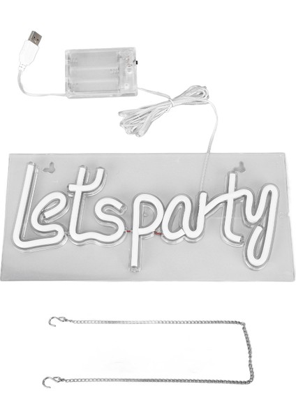 Parti Neon Tabelaları USB ile Çalışan Pil ile Çalışan Parti Işıklı Tabela Romantik Sözcük LED Neon Tabela Bekarlığa Veda Partisi Düğün Için (Yurt Dışından)