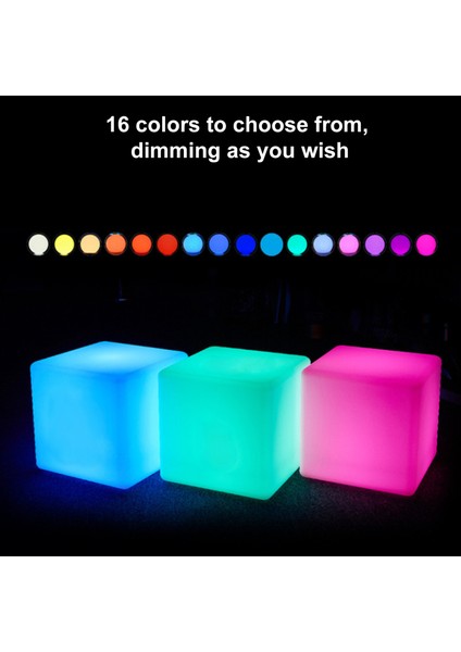 Uzaktan Kumandalı USB Şarjlı Masa Lambası ile Küp Işıklar Çocuklar Için Oyuncaklar Hediye (Yurt Dışından)