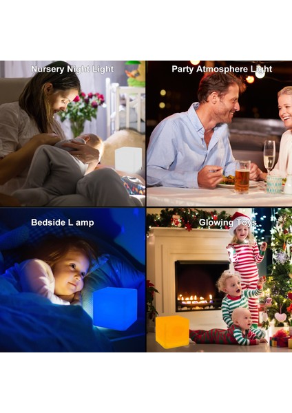 Uzaktan Kumandalı USB Şarjlı Masa Lambası ile Küp Işıklar Çocuklar Için Oyuncaklar Hediye (Yurt Dışından) fırsatları