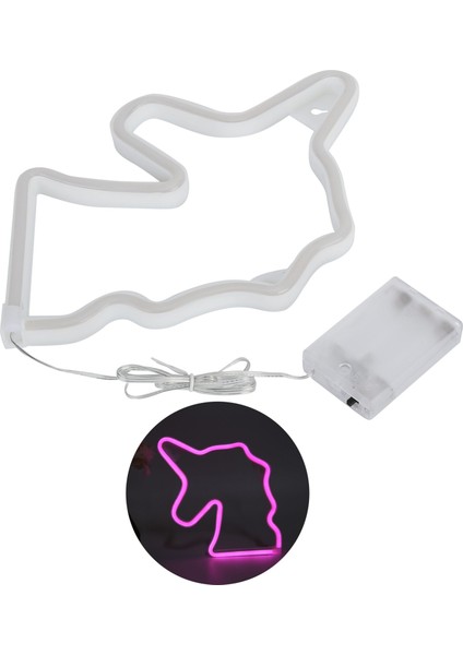 LED Neon Işık Sanatsal Duvar Dekorasyonu Neon Işık Tatil Doğum Günü Partisi Festivalpembe (Yurt Dışından)