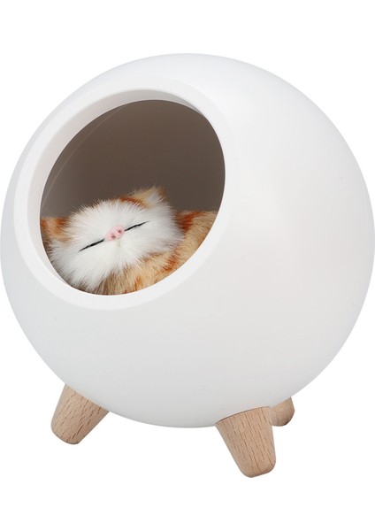 Sevimli Kedi Gece Lambası Küçük Evcil Hayvan Evi LED Gece Lambası Yatak Odası Aydınlatma Atmosfer Lambasıbeyaz (Yurt Dışından) fiyatları