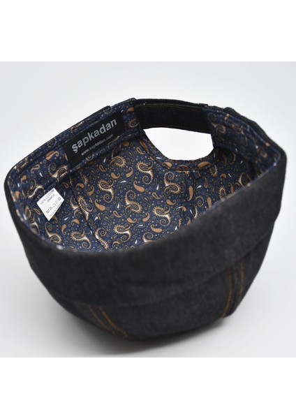 Urban Siyah Docker Şapka - Sipersiz Denim %100 Pamuk Kep fırsatları