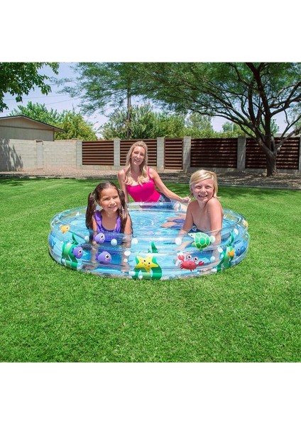 Çok Renkli Desenli 102x25 cm Havuz, Eğlence ve Serinlik İçin Mükemmel Seçenek fırsatları
