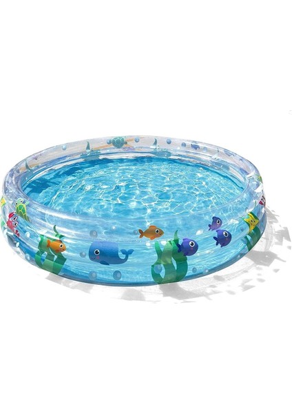 Çok Renkli Desenli 102x25 cm Havuz, Eğlence ve Serinlik İçin Mükemmel Seçenek