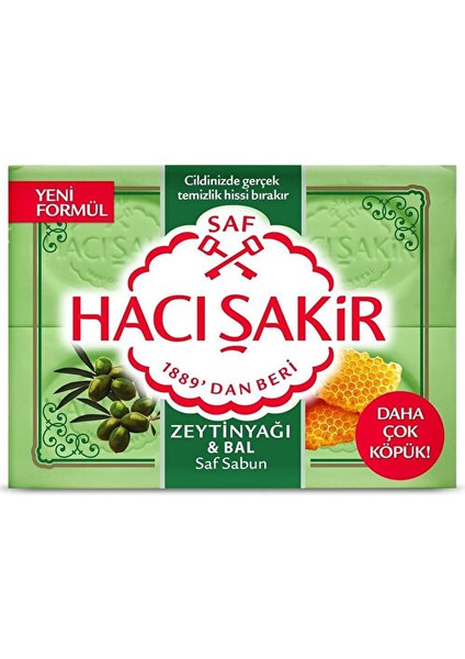 Katı Sabun - Zeytinyağı ve Bal - 4 x 150 gr