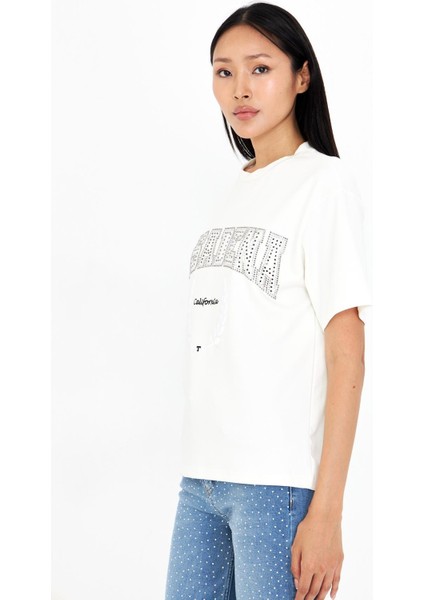 Pasadena Taşlı Nakışlı Bambu T-Shirt modelleri