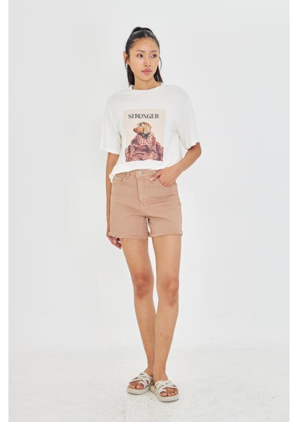 Stronger Baskılı T-Shirt