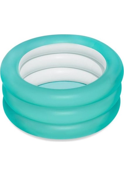 Turkuaz 70x30cm Şişen Zeminli Serinletici Havuz, Eğlenceli ve , Pompa dahil değil
