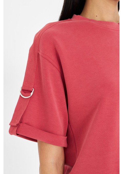 Bisiklet Yaka Duble Kol Modal T-Shirt fiyatları