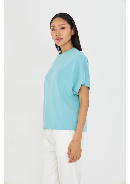 Düşük Omuz Modal T-Shirt