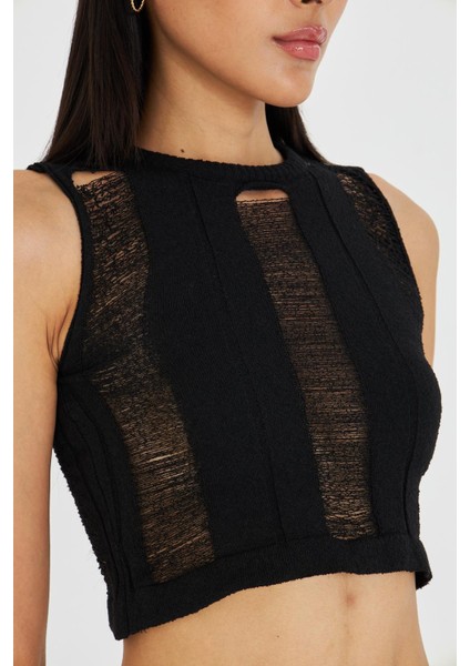 Çizgi Detay Ajur Bluz fiyatları