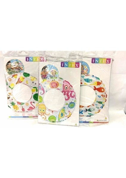 Renkli ve eğlenceli 61 cm simit plaj oyuncağı, pompa dahil değil modelleri