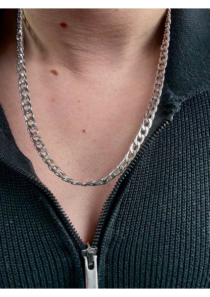 Erkek Silver Paslanmaz Çelik Kolye Renk Atmaz Solma Yapmaz Unısex Solmaz fiyatları