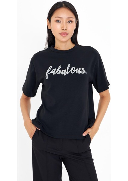Fabulous Taşlı Bambu T-Shirt