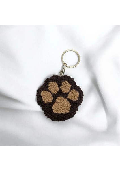 Hand Made Örgü Köpek Pati Anahtarlık