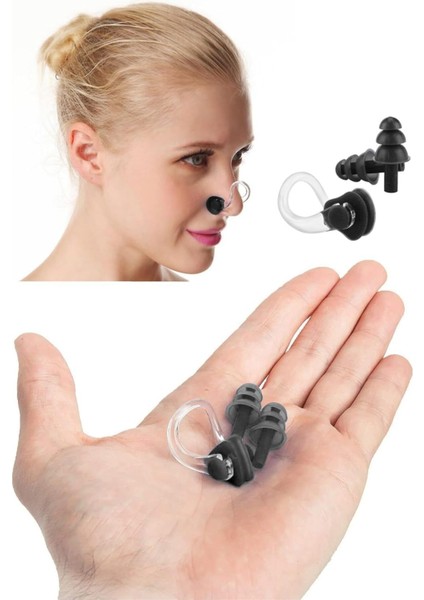 Silikon Kulak ve Burun Klipsi Seti, 2'li ve 22'li, Siyah, Yaş 8+ fırsatları