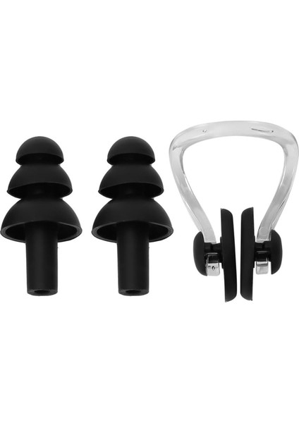 Silikon Kulak ve Burun Klipsi Seti, 2'li ve 22'li, Siyah, Yaş 8+