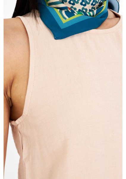 Damla Detaylı Keten Görünümlü Bluz fiyatları