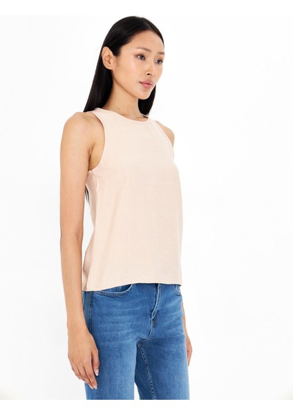 Damla Detaylı Keten Görünümlü Bluz fırsatları