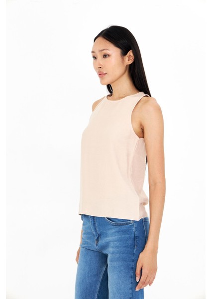 Damla Detaylı Keten Görünümlü Bluz indirimleri