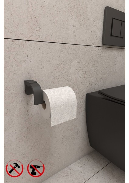 Modern gri paslanmaz çelik tuvalet kağıdı askısı, dayanıklı ve şık tasarım