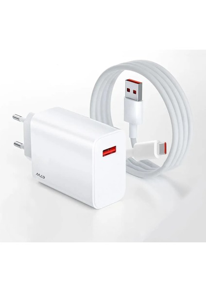 Xiaomi Civi 3 Uyumlu 67W Type-C Şarj Adaptörü – Turbo Charge Özellikli Cihaz