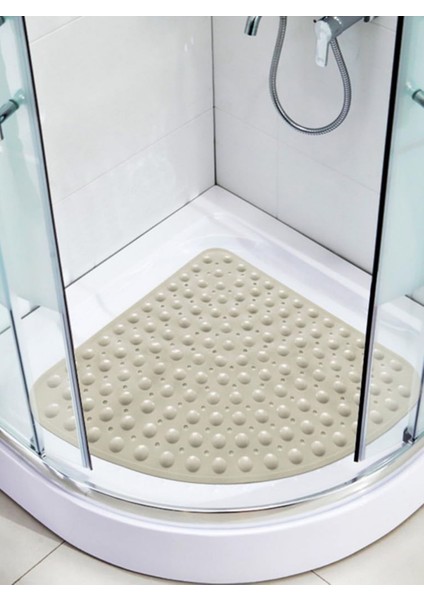 Vantuzlu Midye Desenli Kaydırmaz Banyo Paspası 54x54 cm