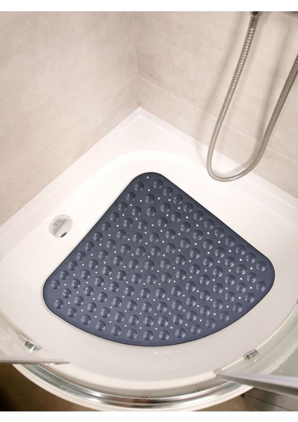 Vantuzlu Midye Desenli Kaydırmaz Banyo Paspası 54x54 cm