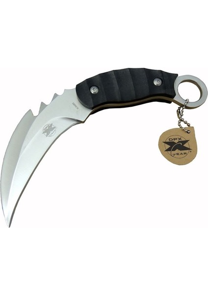 Dpx Gear Kargo x 0485 Tırtıklı Outdoor Bıçak 20 cm - Kılıflı