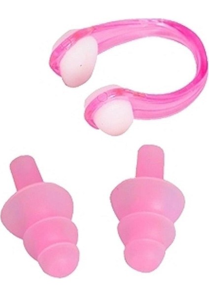 Silikon Kulak Burun Tıkacı Pembe Hn3