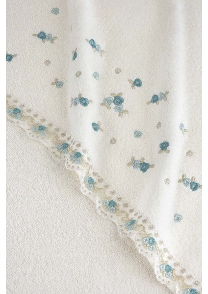 Yumuşak ve şık 2'li havlu seti, krem-mint renk, farklı boyutlarda, pamuklu materyal fiyatları