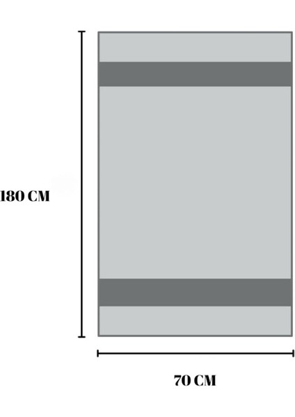 70x180 cm yumuşak ve şık pamuklu şezlong ve plaj havlusu