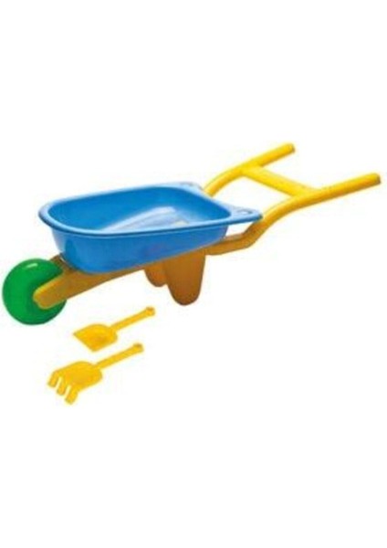 Renkli ve sevimli küçük el arabası, çocuklar için eğlenceli oyuncak, yaş 3+