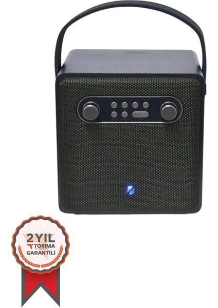 BTS-1688 Yeşil Mikrofonlu Karaoke Bluetooth Hoparlör