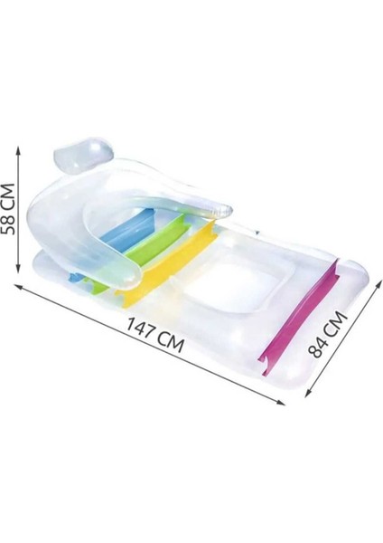 Renkli Deniz Yatağı 165x89 cm, Rahat ve Şık Yaz keyfi, 3+ yaş fiyatları