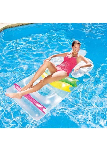 Renkli Deniz Yatağı 165x89 cm, Rahat ve Şık Yaz keyfi, 3+ yaş indirimleri