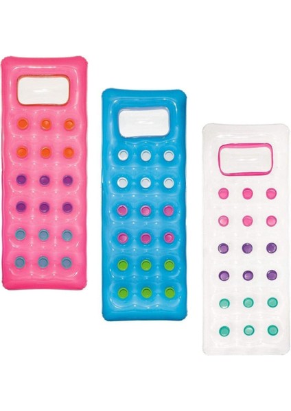 Şeffaf Deniz Yatağı, Bardaklı, 188x71cm, Renkli, Şık ve Rahat Kullanım