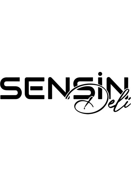 Sensin Deli Sticker 17X17 cm Siyah