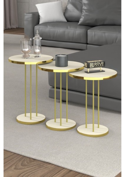 Zigon Sehpa Terra Gold Krem