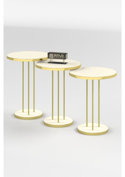 Zigon Sehpa Terra Gold Krem modelleri