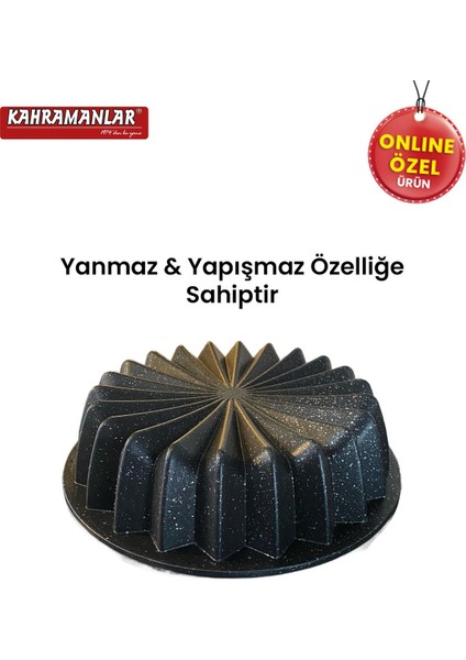 Siyah Döküm Kek ve Tart Kalıbı, dayanıklı ve şık mutfak gereci fiyatları