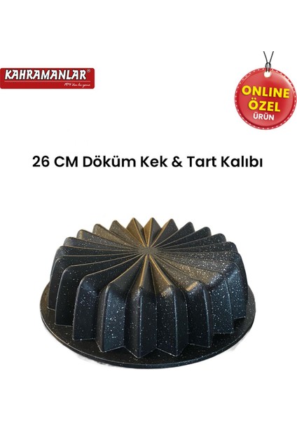 Siyah Döküm Kek ve Tart Kalıbı, dayanıklı ve şık mutfak gereci modelleri
