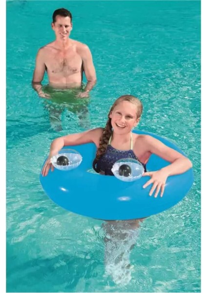 Gözlü simit, 91 cm, 3 renk seçeneği, mavi, şık ve kullanışlı, 3+ yaş için ideal indirimleri