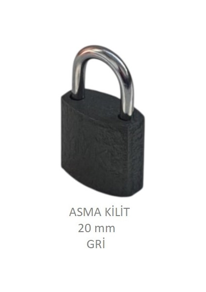 Asma Kilit 20MM Gri fiyatları