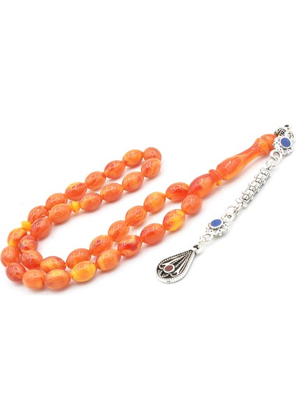 Beyzi Kesim Günlük Boy Sarı Kırmızı Beyrut Kehribar Tesbih fiyatları