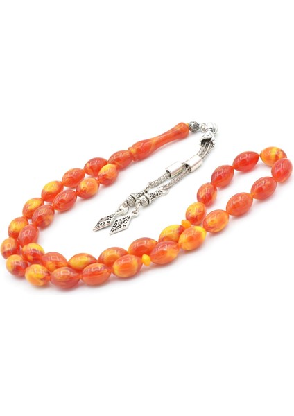 Beyzi Kesim Iri Boy Sarı Kırmızı Beyrut Kehribar Tesbih fırsatları