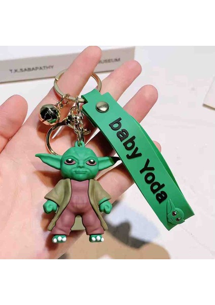 Baby Yoda Anahtarlık Bebek Grogu Figür Maskot The Mandolin Yıldız Savaşları Simego Temalı Sevimli Aksesuar Çanta ve Araba Süsü Hediyelik fiyatları