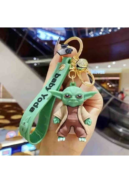 Baby Yoda Anahtarlık Bebek Grogu Figür Maskot The Mandolin Yıldız Savaşları Simego Temalı Sevimli Aksesuar Çanta ve Araba Süsü Hediyelik modelleri